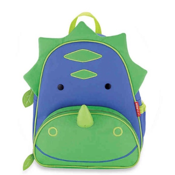 HP kids party NWT Skip Hop Dino Animal Bkpk grn bl - Picture 1 of 6